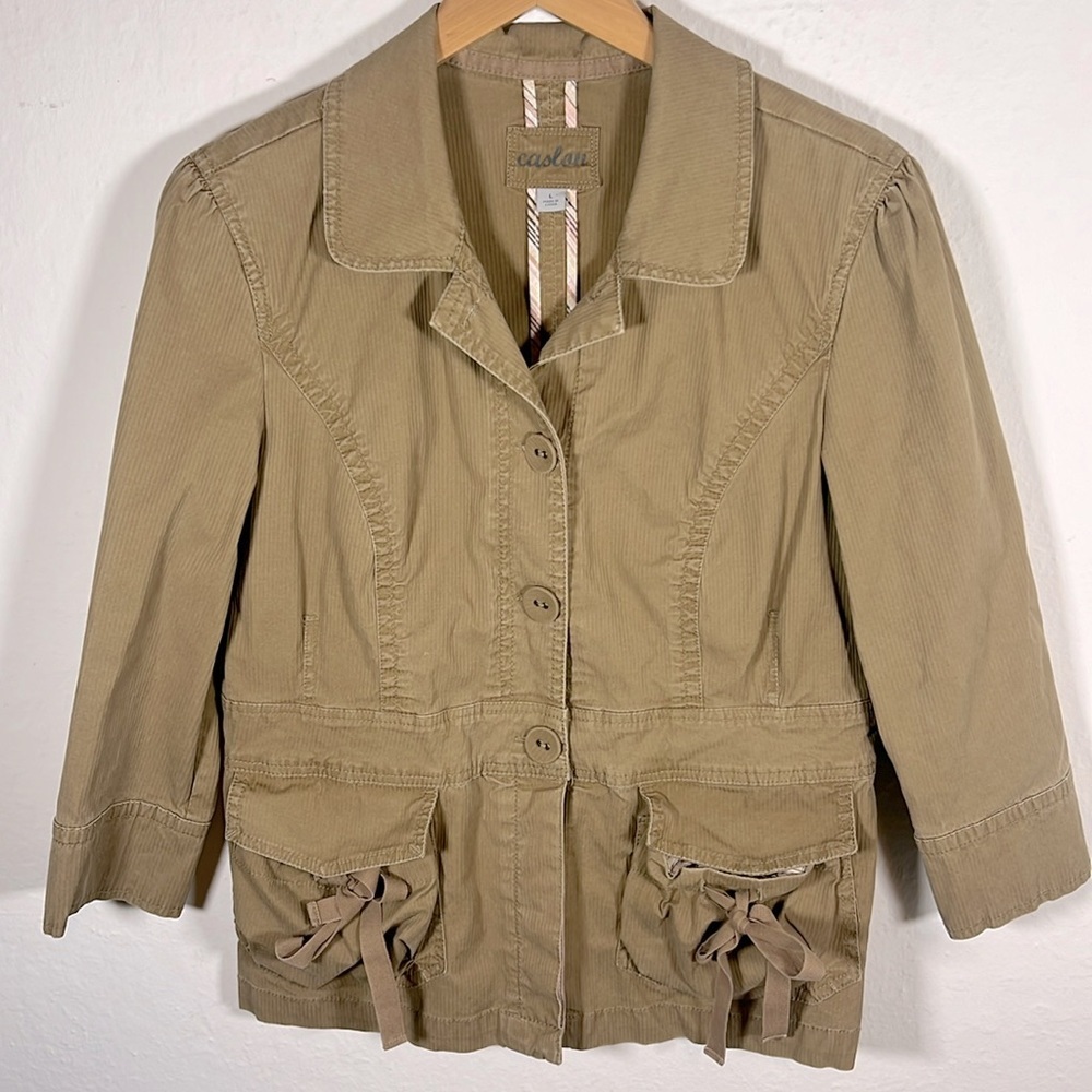 Caslon Nordstrom cotton jacket L large